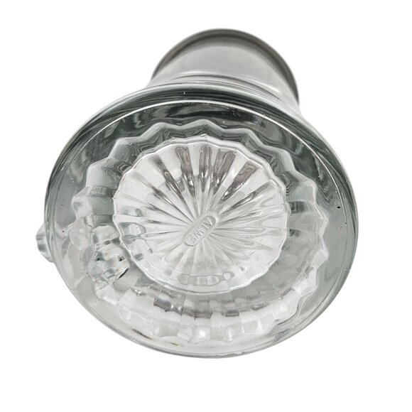 Alwe Beer Stein Pewter Lid 12m Racing Sloop Etched Clear Glass Germany Old Spice - Picture 9 of 10